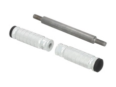Voetsteun Puch Maxi S / 2-speed CLAW aluminium zilver