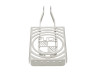 Bagagedrager achterdrager Puch Maxi S geborsteld RVS met logo Bagagedrager achterdrager Puch Maxi S geborsteld RVS met logo