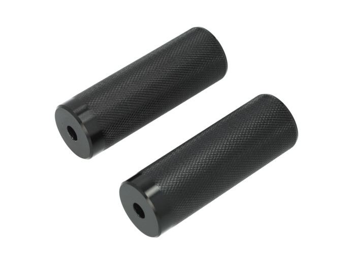 Fussrast Puch / Universal Aluminium V1 Schwarz