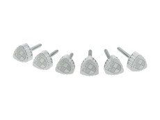 Zijkap bout zilver Puch Maxi S Fast Arrow CNC (set van 6 stuks)