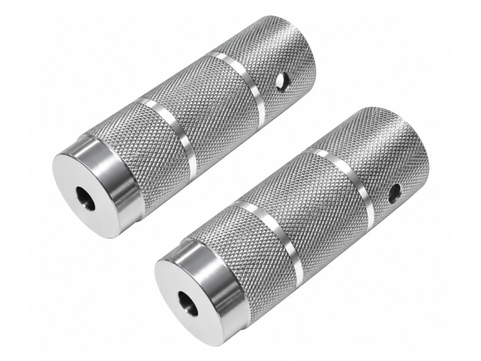 Fussrast Puch / Universal Aluminium V2 Silber