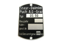 Typetag Puch DS50 metal