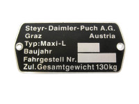 Typetag for Puch Maxi L
