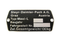 Typetag Puch Maxi L metal
