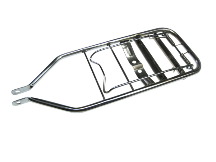 Luggage carrier rear Puch Maxi S chrome with lock holder