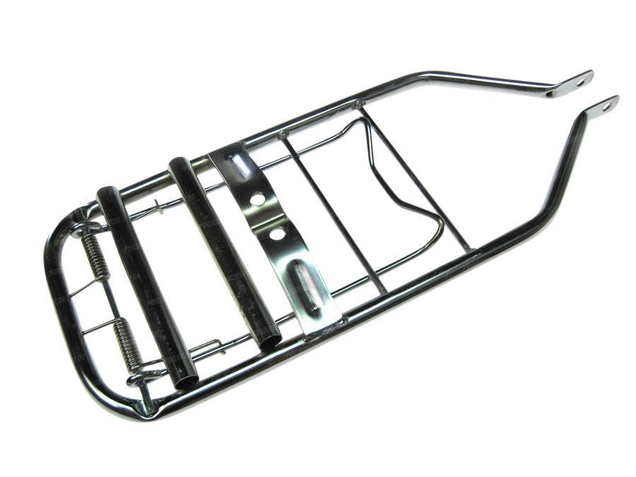 Luggage carrier Puch Maxi S rear chrome with lock holder product