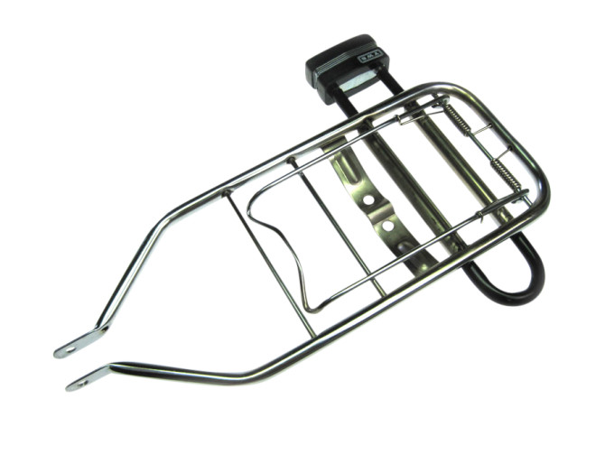 Luggage carrier Puch Maxi S rear chrome with lock holder product