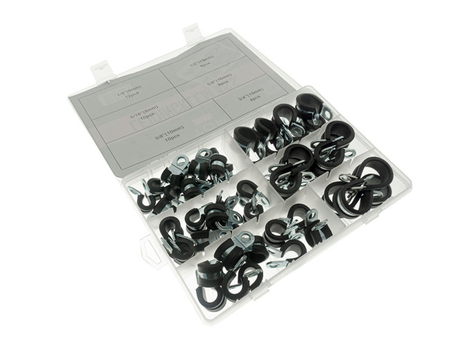 Hose clamp assortment set 52-piece product