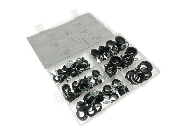 Hose clamp assortment set 52-piece