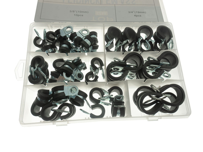Hose clamp assortment set 52-piece product