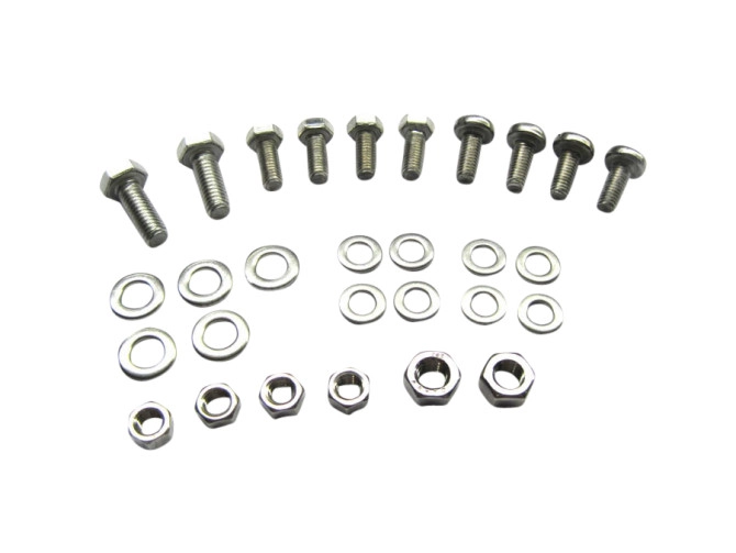 Bolts and nut set front fender Puch Maxi N main