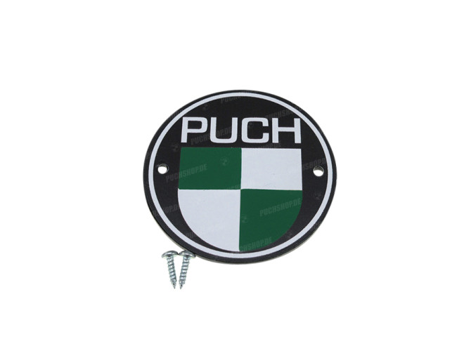 Frameafdekplaatje met Puch logo main