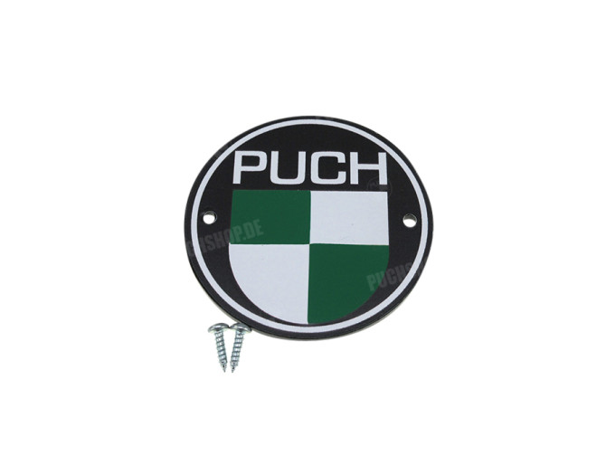 Frameafdekplaatje met Puch logo main