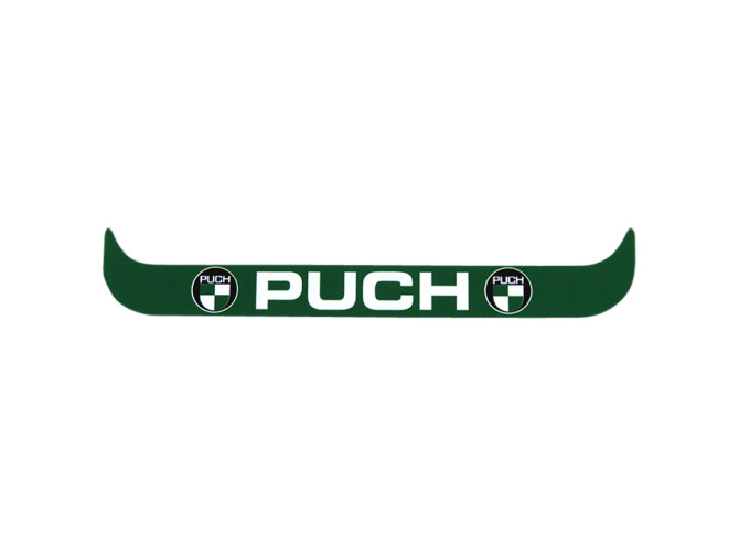 Kentekenplaathouder sticker vierkant Puch logo groen product