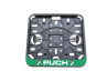 Puch Aufkleber Nummernschild-Halter Aufkleber Grün NUR NL!! Nummernschildhalter Aufkleber quadratisch Puch Logo Grün (NUR NL)