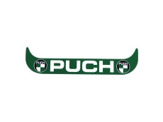 Nummernschildhalter Aufkleber Lang Puch Logo Grün (NUR NL)