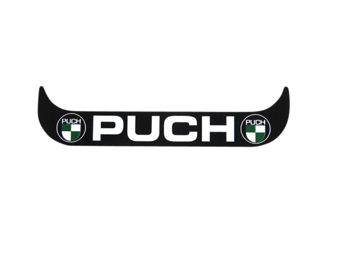 Nummernschildhalter Aufkleber Lang Puch Logo Schwarz (NUR NL) product
