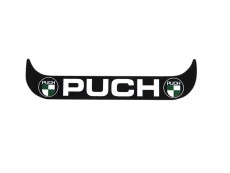 Nummernschildhalter Aufkleber Lang Puch Logo Schwarz (NUR NL)