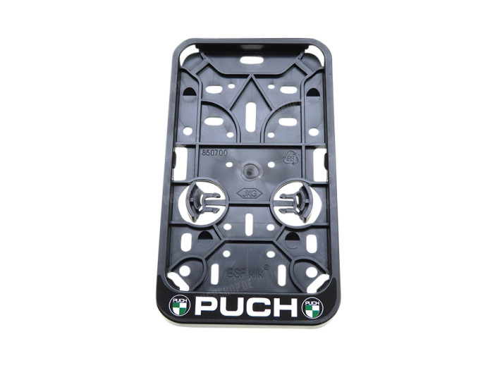 Licence plate holder sticker long Puch Logo black (ONLY NL)