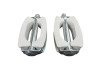 Puch Diverse framedelen Pedalenset wit met reflector Pedalen Union 689H met reflector wit origineel