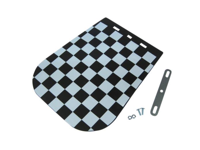 Schmutzfänger Universal Schwarz / Weiß kariert