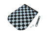 Mudflap universal with black / white checkered  thumb extra