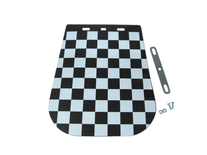 Mudflap universal with black / white checkered  product
