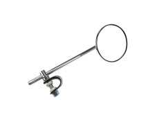 Mirror round clamp connection chrome