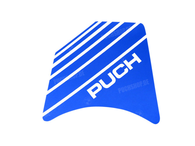 Sticker Puch voorspoiler blauw main