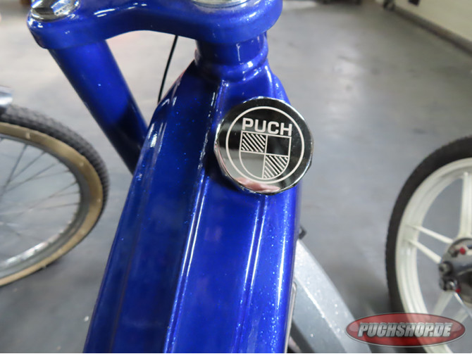 Tankdop 30mm Puch Maxi als origineel met logo aluminium  product