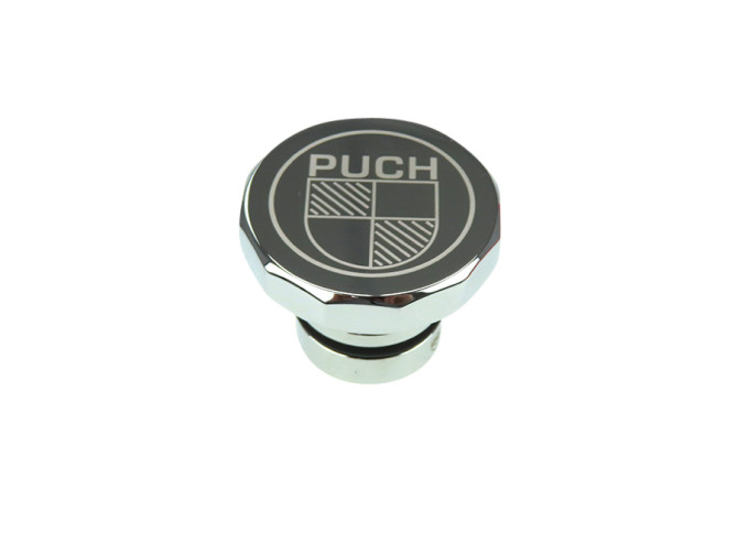 Tankdop 30mm Puch Maxi als origineel met logo aluminium  product