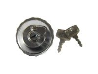 Fuel cap baionet lock 30mm with lock chrome