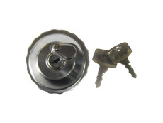 Fuel cap baionet lock 30mm with lock chrome