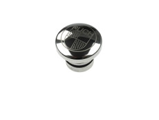 Tankdeckel 30mm Puch Maxi Inox rund wie mit Logo 