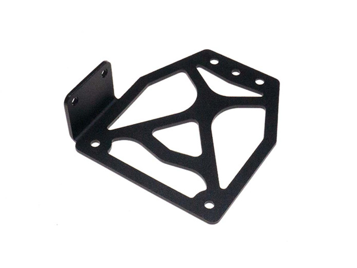 Kennzeichenhalter Universal seitlich Aluminium schwarz