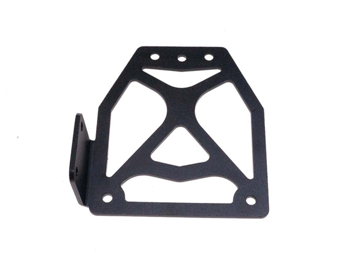 Kennzeichenhalter Universal seitlich Aluminium schwarz