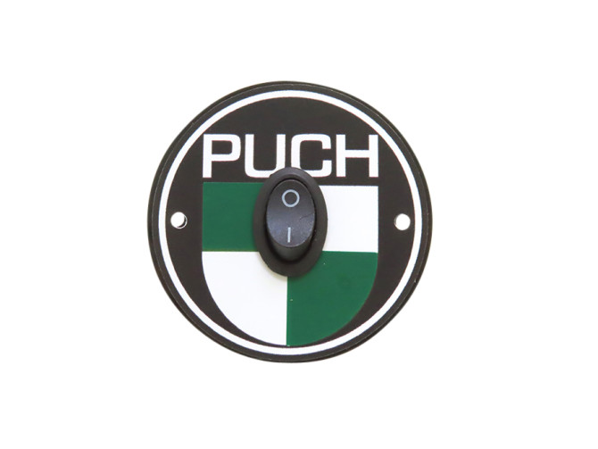 Frame afdekplaat met Puch logo en schakelaar product