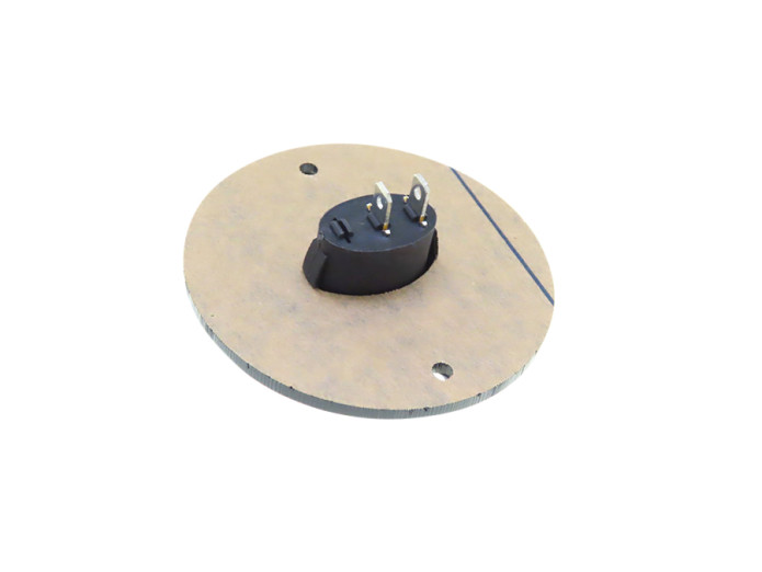Air filter hole cover with Puch logo and switch