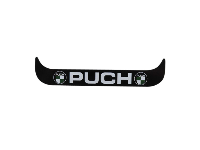 Licence plate holder sticker Germany Puch logo black