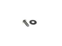 Front fork steering lock notch nail with ring