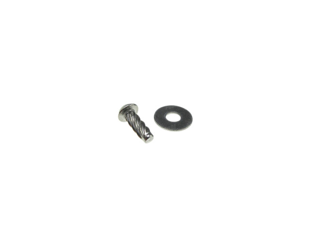 Front fork steering lock notch nail with ring main