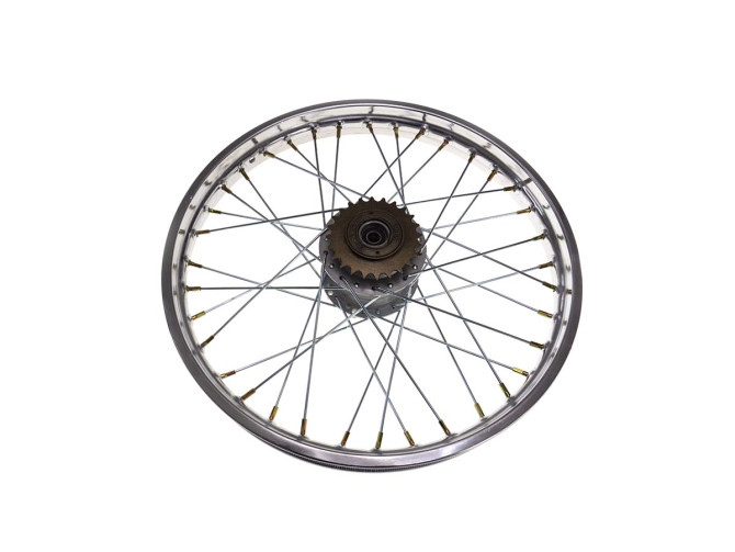 17 inch spoke wheel 17x1.40 chrome set Puch Maxi S / N import quality product