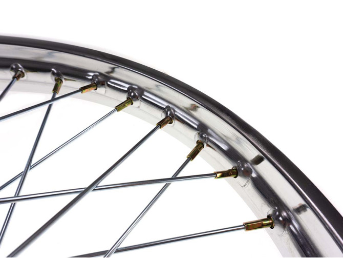 17 inch spoke wheel 17x1.40 chrome set Puch Maxi S / N import quality product