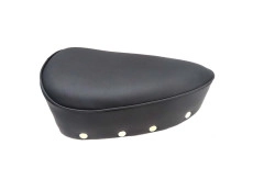 Saddle oldtimer model black with chrome buttons