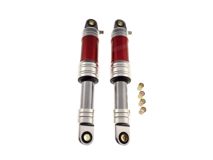Schokbreker set 280mm sport hydraulisch / lucht rood
