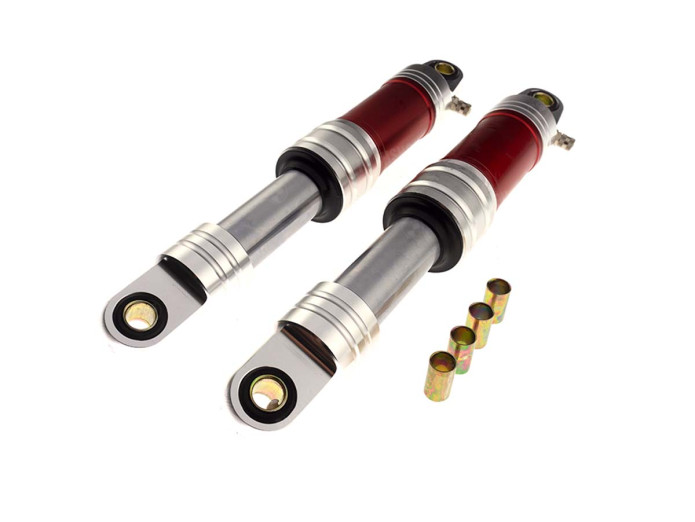 Schokbreker set 280mm sport hydraulisch / lucht rood