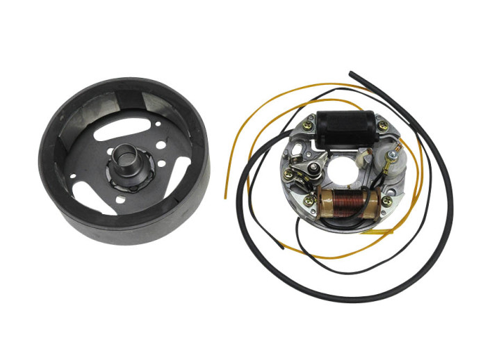 Ignition complete with flywheel 6V 17W Sachs 504