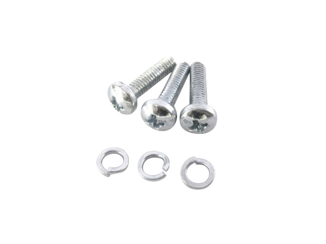 Igntion ground plate mounting bolt set with ring main