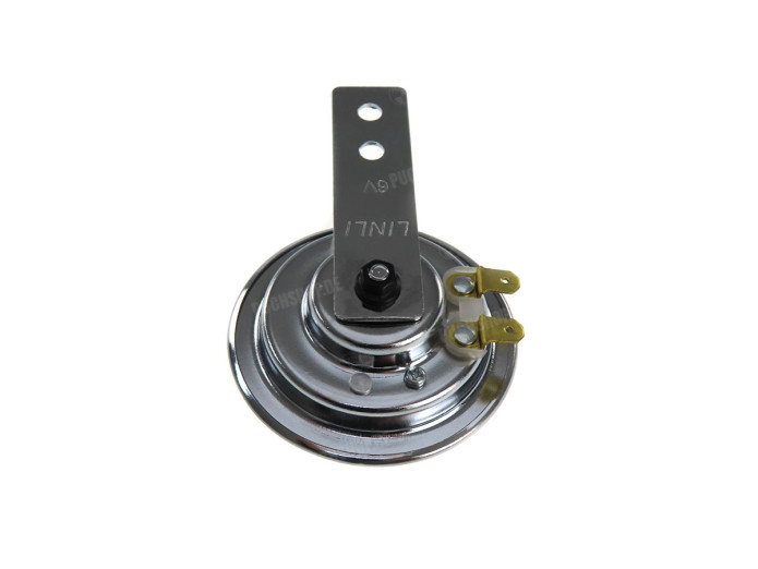 Horn 6V AC 70mm alternating current chrome