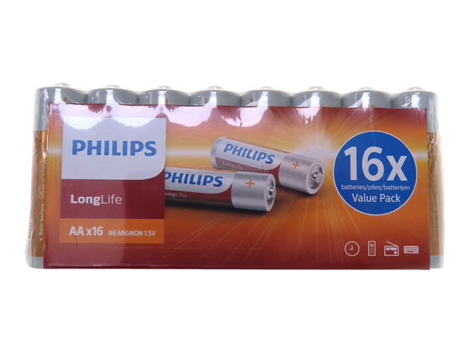 Batterij AA Philips (16 stuks) product